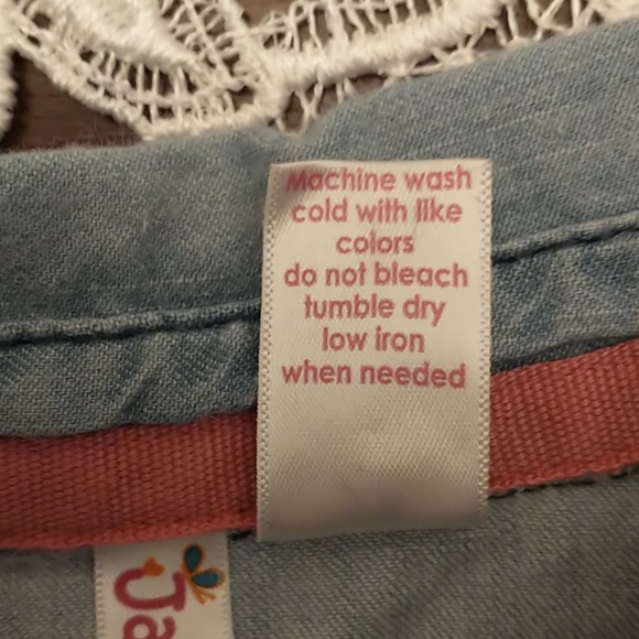 Japan Kids 3/4 Sleeved Button Down - Girls 6X - Picture 8 of 8